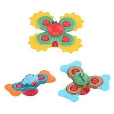 HUANGER Haneul Ssonbyeol 森林朋友 軟式吸盤旋轉搖鈴固齒器 3件組 heanhe0107, 1套