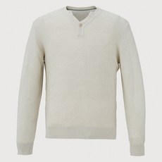 TREMOLO 男士亨利領亮點素色針織衫 BR4Z844102