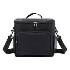 簡約保溫保冷袋, 黑色, 1個