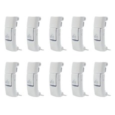 Three Sun 超簡易運動鞋帶 鞋帶夾 固定扣, 10個, 白色