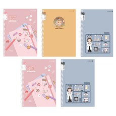 모닝글로리 채움노트 초등 스프링 일기장 좁은칸 3종 + 랜덤발송 2p 세트, B, 1세트