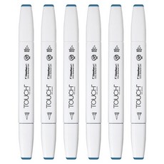 터치 트윈 브러쉬 마카 62 MARINE BLUE, 6개, 1색