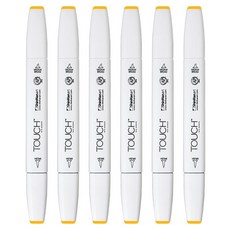 터치 트윈 브러쉬 마카 33 MELON YELLOW, 6개, 1색