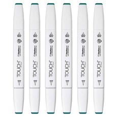 터치 트윈 브러쉬 마카 50 FOREST GREEN, 6개, 1색