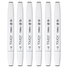 터치 트윈 브러쉬 마카 WG 6 WARM GREY, 6개, 1색