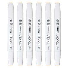 터치 트윈 브러쉬 마카 109 PEARL WHITE, 6개, 1색