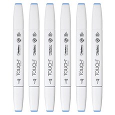 터치 트윈 브러쉬 마카 76 SKY BLUE, 6개, 1색