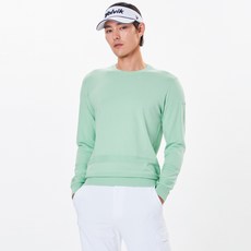 Volvik 男款高爾夫圓領撞色套頭針織衫 VMKTN801