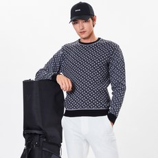 Volvik 男士高爾夫V字緹花套頭針織衫 VMKTN802