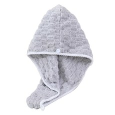 Royal Green乾髮巾 長髮快乾毛巾, 1個, 灰色