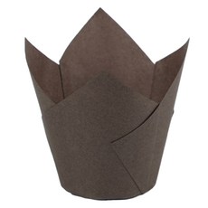 千雲套餐 鬱金香杯, 巧克力素色, 1套