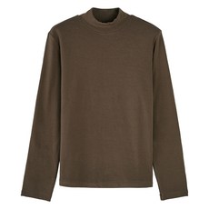 클라비스 여성용 도톰 하프넥 티셔츠