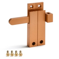 손잡이세상 도어 잠금장치 회전 빗장, 골드, 1개