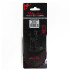 ChiaoGoo yarna 紅色 SS 環形針 23cm 6009-0, 1個