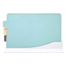 카밀리아 국내생산 모던인덱스 도마 4P세트, 1세트, 도마 스카이블루+피치+딥그레이+거치대