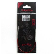 ChiaoGoo yarna 紅色 SS 輪針 23cm 6009-4, 1個