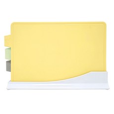 Camellia 韓國製造 現代索引砧板 4件組, 1套, 砧板 黃色+薄荷綠+淺灰色+支架