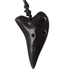 JK 初學者用 6孔 高音C調 旅行迷你陶笛 折疊式蠟繩 + 單頁樂譜套組, 1套, 黑色, 單一商品