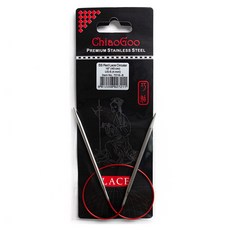 ChiaoGoo SS 紅色蕾絲輪針 40cm 7016-6, 1個