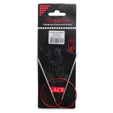 ChiaoGoo SS 紅色蕾絲輪針 40cm 7016-2.5, 1個