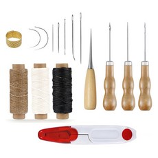 MaDaKkuMi 入門款皮革工藝工具全套組, 混合色, 1套