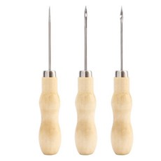 마다꾸미 입문용 가죽 공예 도구 바늘 3종 세트, 1세트