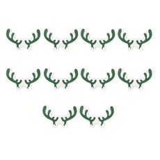 Common Dot 聖誕紅酒杯裝飾卡 類型3, 混合顏色, 10個