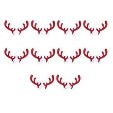 Common.dot 聖誕節紅酒杯裝飾卡片 類型2, 混合顏色, 10個