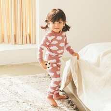 배냇베이비 아동용 모달 포그니 긴팔 실내복 상하의 세트