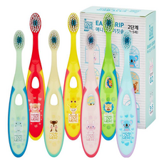 NATURE LOVE MERE Easy Grip 動物造型嬰幼兒牙刷 3~5歲適用, 7支, 1盒