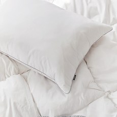 farfe 韓國產防塵鵝絨枕芯, 白色, 1個