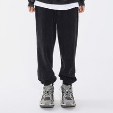 saintpain 男女共用顏料染色寬版束口棉質運動褲