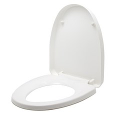 舒適緩降靜音馬桶蓋, 1個, 白色