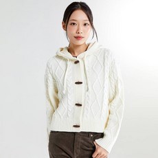 스파오 여성용 아란 더플 후드 가디건 SPCKE4TG41