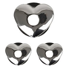 SEVY 愛心磁扣 編織用品, 銀色(52043), 3個