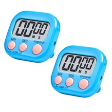 리빙고메 자석 주방 타이머, 블루, 2개