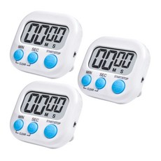 Living Gourmet 磁吸廚房計時器, 白色, 3個