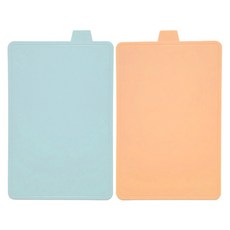 카밀리아 국내생산 모던인덱스 도마 2P세트, 1세트, 스카이블루+피치