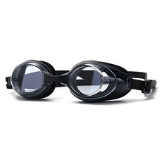 成人用防霧泳鏡, 1個, 透明黑