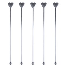 inbloom 撲克牌愛心攪拌棒茶匙, 單一顏色, 5個