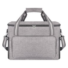 알럽홈 옥스포드 피크닉 캠핑 야외 보냉백 39 x 22.5 x 27 cm, 그레이, 24L