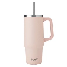 S'well XL手把吸管保溫杯, 880ml, 淺粉色, 1個