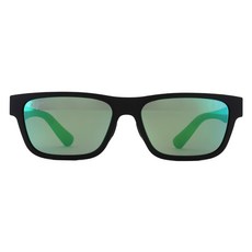 Maui Jim Keola MP GM MJ0628 02 57 偏光鏡片 運動太陽眼鏡, Matte Black + MAUIGreen, 1個
