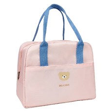 알로데 애니멀 펫 브로치 런치백, NO 01 핑크곰