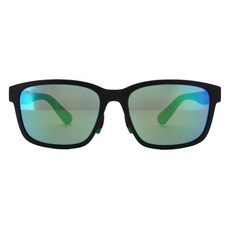 Maui Jim Lehiwa AF MP GM MJ0648 02 58 偏光鏡片 運動太陽眼鏡, Matte Black + MAUIGreen, 1個