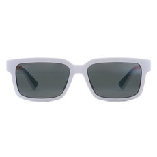Maui Jim Hiapo AF MP MJ0655SA 004 56 偏光鏡片 運動太陽眼鏡, 1個, 白色 + 中性灰色