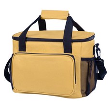 Alleophom 牛津布野餐露營戶外保冷袋 31 x 19 x 23 cm, 15L, 黃色
