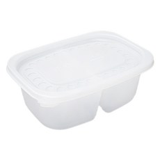 The Pack Company 密封粥碗 大 雙格 800ml + 蓋子組合, 50套, 1入