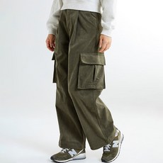 스파오 여성용 2 WAY 코듀로이 카고 와이드 팬츠 SPTCE4VG11