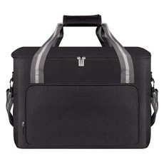 Alleophom 牛津布野餐露營戶外保冷袋 39 x 22.5 x 27 cm, 黑色, 24L